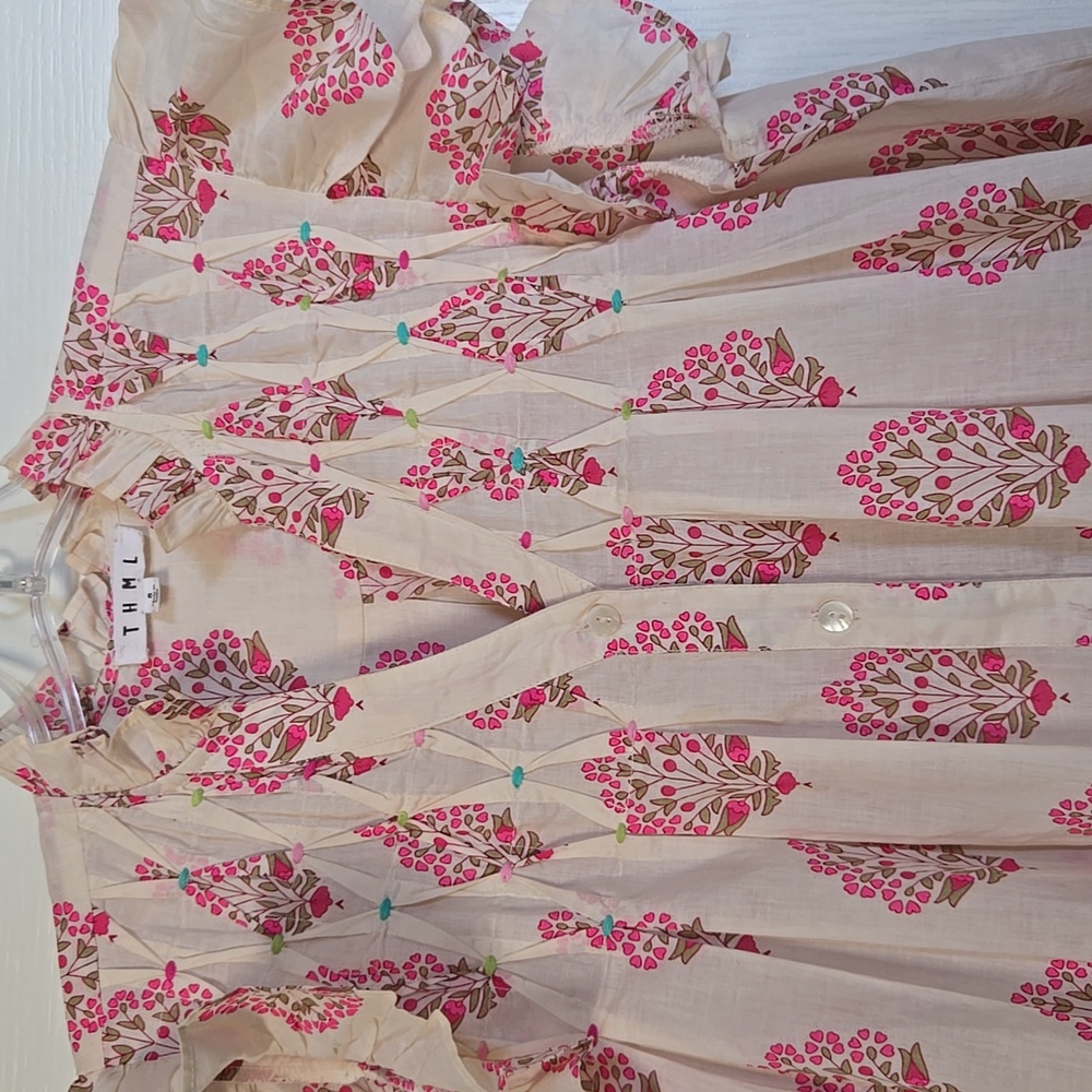 THML Ruffled Cap Sleeve Top - Picture 3 of 12